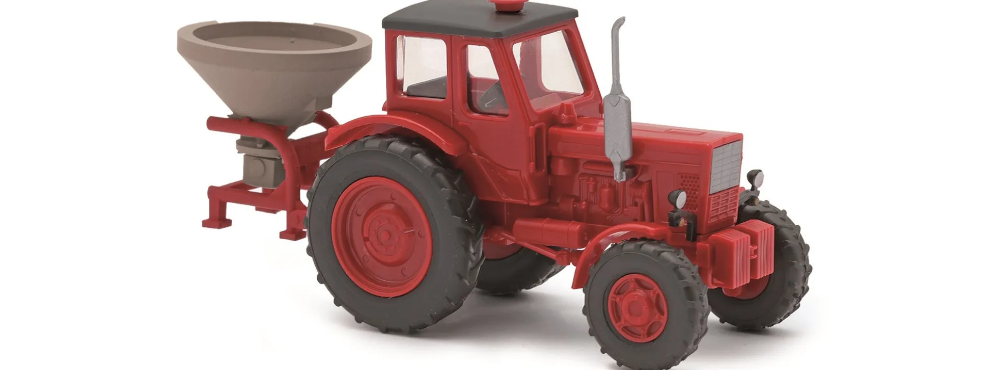 BUSCH 51363 Belarus MTS-50 mit Düngestreuer | Landwirtschaftsmodell 1:87