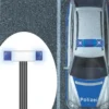 BUSCH 5938 Blaulichtblinkbalken mit Schaltung fertig montiert Spur H0