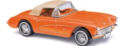 BUSCH 45428 Chevrolet Corvette Cabrio orangemetallic Automodell 1:87