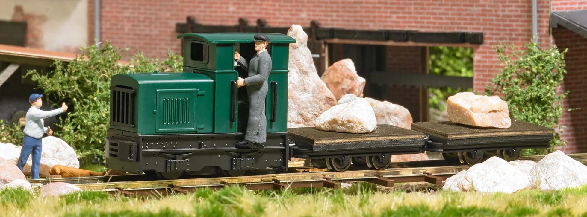 BUSCH 12017 Feldbahn Start-Set Steinbruch | Spur H0f