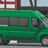 BUSCH 54651 Fiat Ducato Bus Grün | Modellauto 1:87