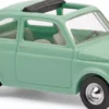 BUSCH 48736 Fiat 500 mit Aufziehschlüssel 1965 | Modellauto 1:87