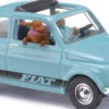 BUSCH 48735 Fiat 500 mit Fahrer und Hund | Modellauto 1:87