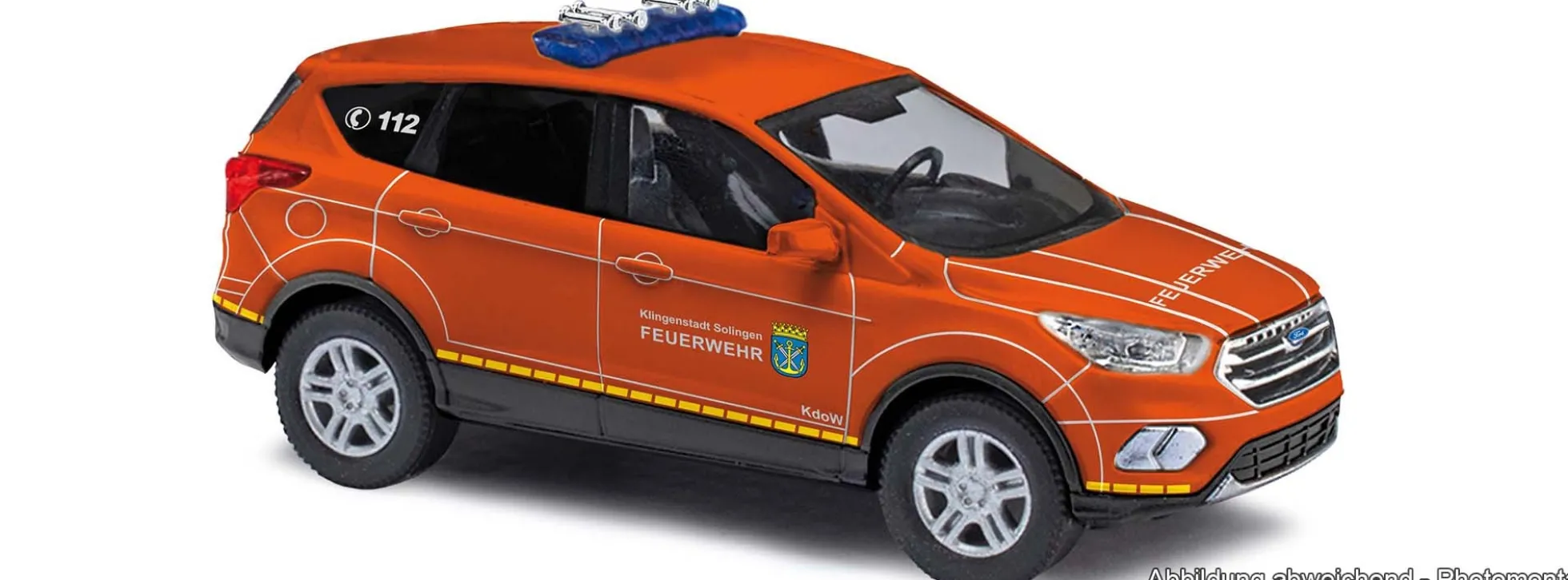 BUSCH 53521 Ford Kuga Feuerwehr Solingen | Blaulichtmodell 1:87