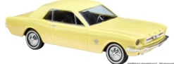BUSCH 47566 Ford Mustang Coupe - gelb | Modellauto 1:87