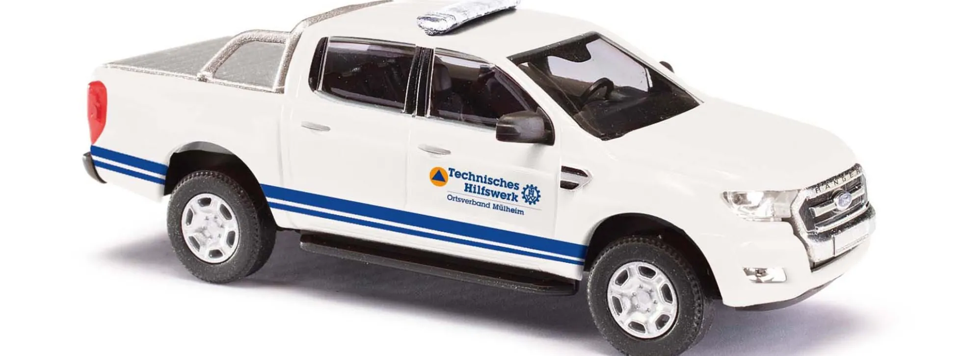 BUSCH 52839 Ford Ranger Abdeckung THW | Blauchlichtmodell 1:87