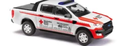 BUSCH 52818 Ford Ranger DRK Neumünster | Baujahr 2016 | Blaulichtmodell 1:87