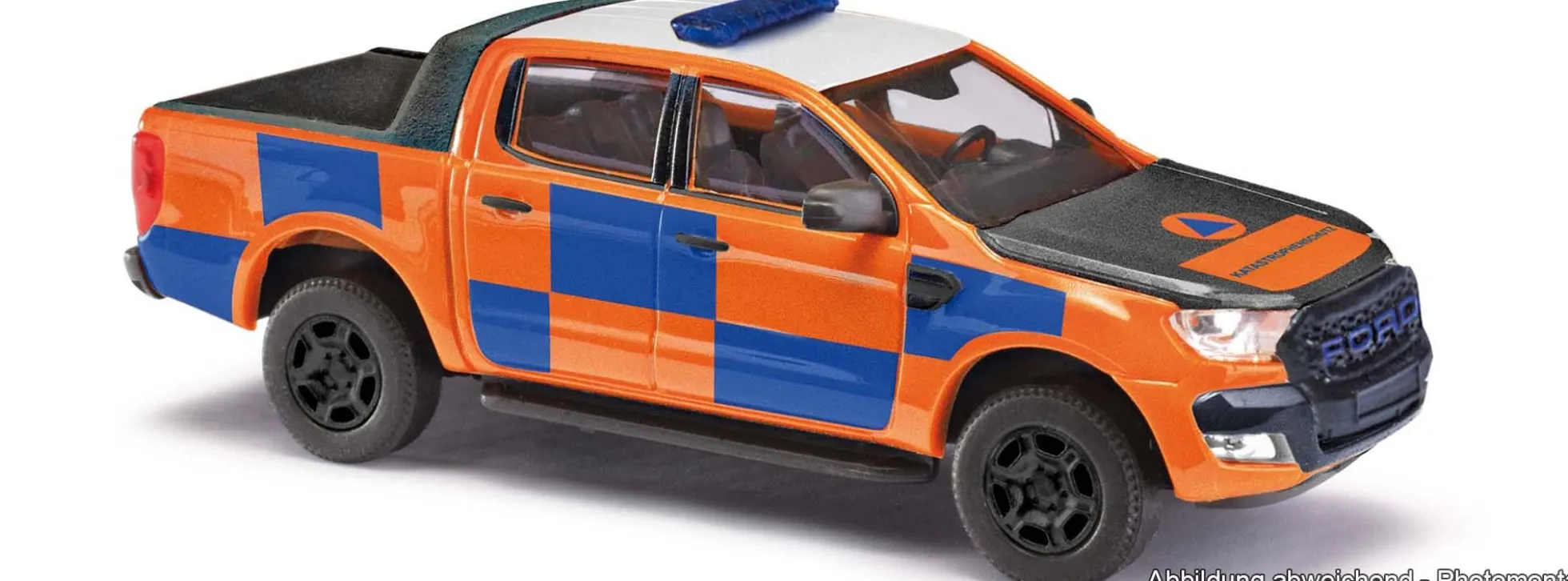 BUSCH 52829 Ford Ranger Katastrophen Schutz | Blaulichtmodell 1:87
