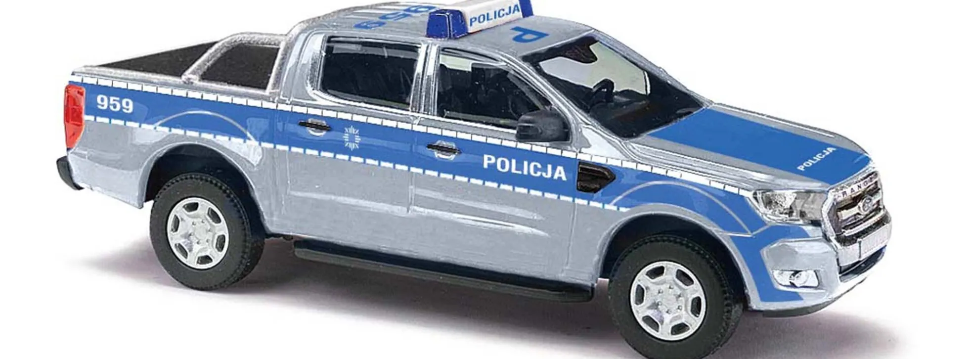 BUSCH 52835 Ford Ranger Policja Polen | Abdeckung | Blaulichtmodell 1:87