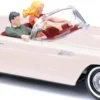 BUSCH 45245 Ford Thunderbird Cabrio mit Figuren 1956 Automodell 1:87