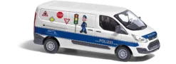 BUSCH 52415 Ford Transit Custom Polizei Verkehrssicherheitsberatung Automodell 1:87