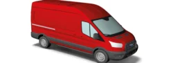 BUSCH 54500 Ford Transit facelift Kastenwagen rot Automodell 1:87