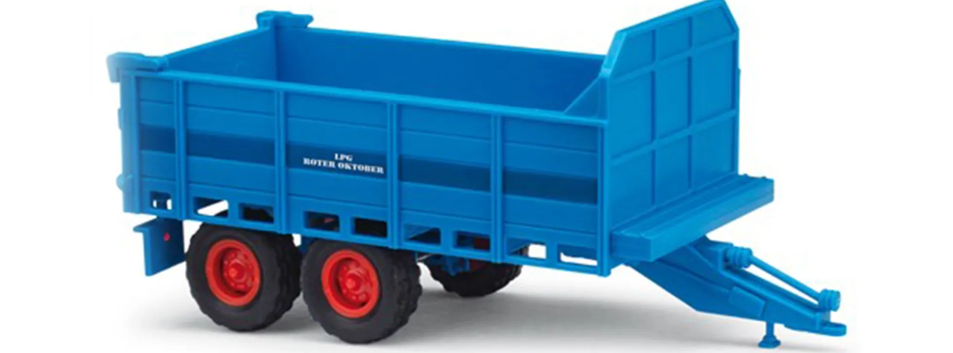 BUSCH 53806 Fortschritt T088 Anhänger 2achsig LPG Roter Oktober Landwirtschaftsmodell 1:87