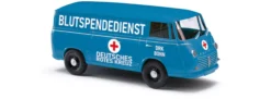 BUSCH 94022 Goliath Express 1100 Kastenwagen DRK Bonn Blutspendedienst Automodell 1:87