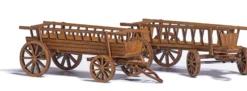 BUSCH 1385 2 Heuwagen 2 Stück LaserCut Bausatz H0