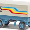 BUSCH 53356 HL 80 Anhänger mit Plane ORW | Miniaturmodell 1:87