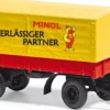 BUSCH 53358 IFA HL 80 Anhänger Plane Minol | Landwirtschaftsmodell 1:87