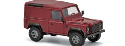 BUSCH 54357 Land Rover Defender 90 Kastenwagen 1983 dunkelrot Automodell 1:87