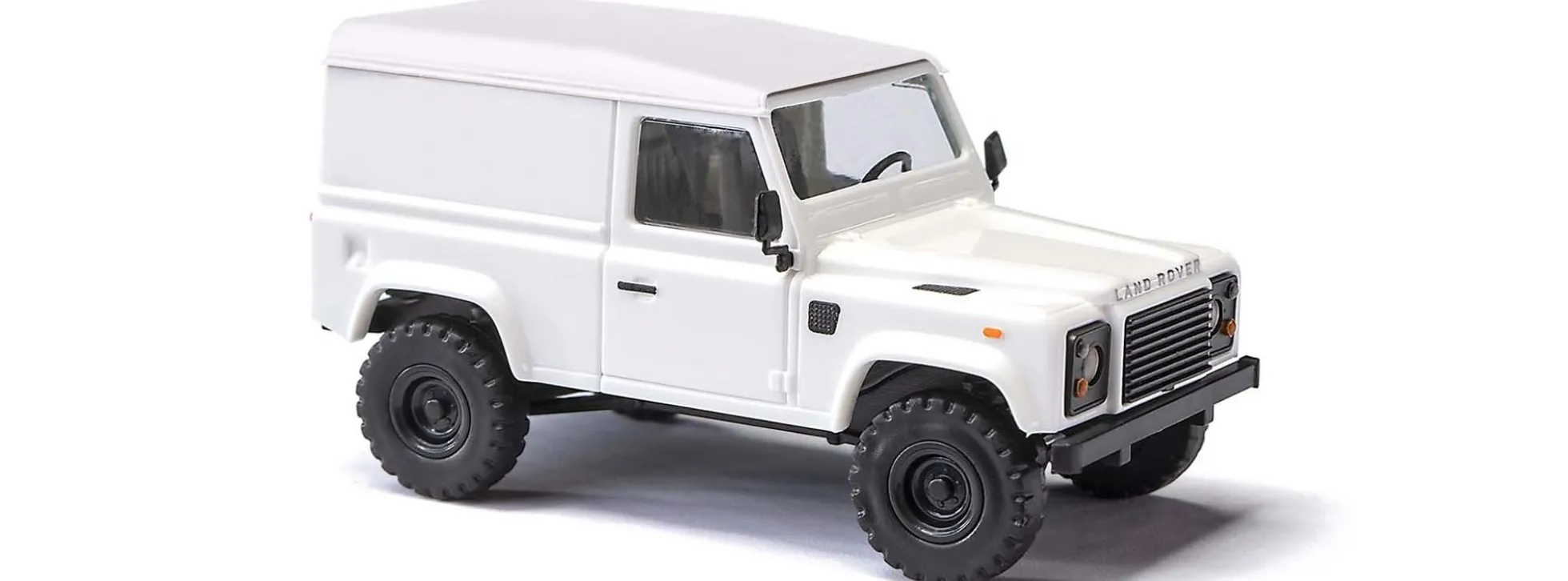 BUSCH 54351 Land Rover Defender 90 Kasten weiss Automodell 1:87