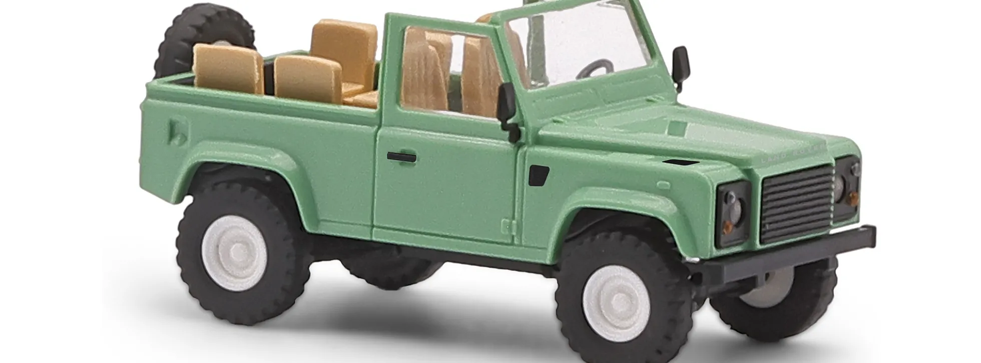 BUSCH 54391 Land Rover Defender 90 offen grün Automodell 1:87