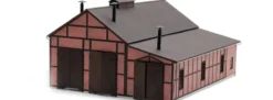 BUSCH 8820 Lokschuppen dreiständig LaserCut Bausatz Spur TT