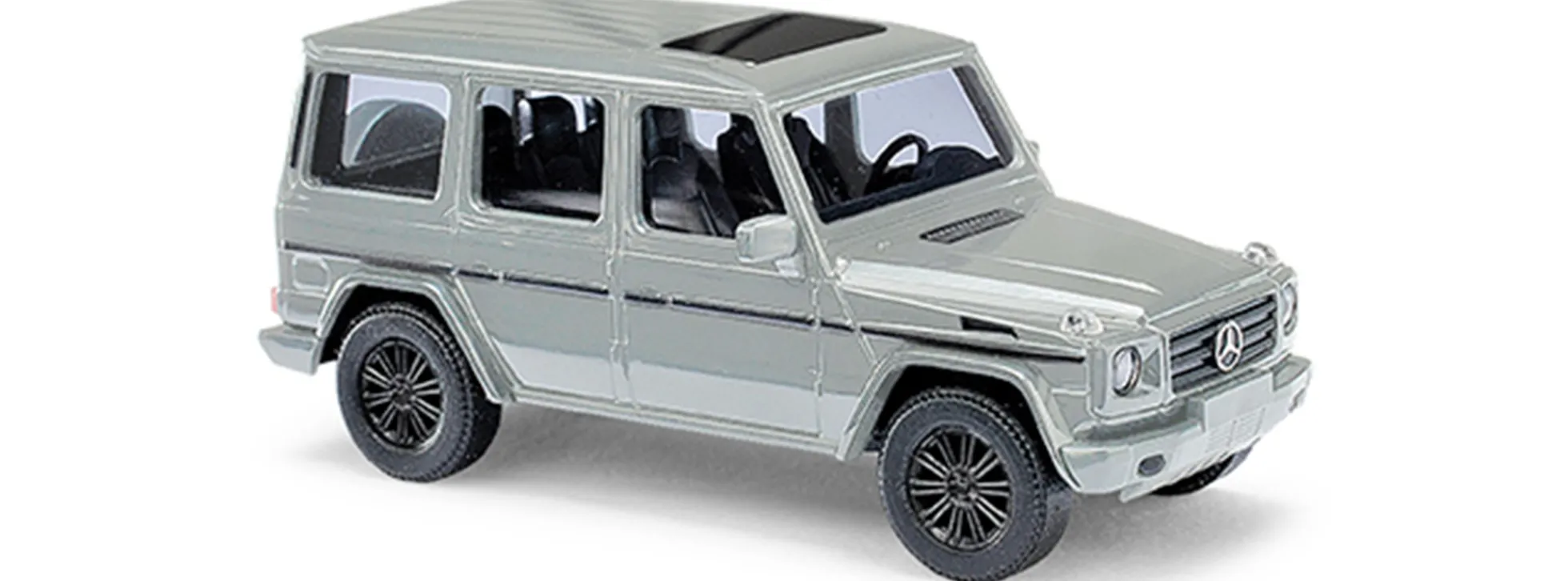 BUSCH 51477 MB G-Klasse 04 + Glasdach grau | Modellauto 1:87