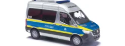 BUSCH 54057 MB Sprinter kurz Bus Polizei | Blaulichtmodell 1:87