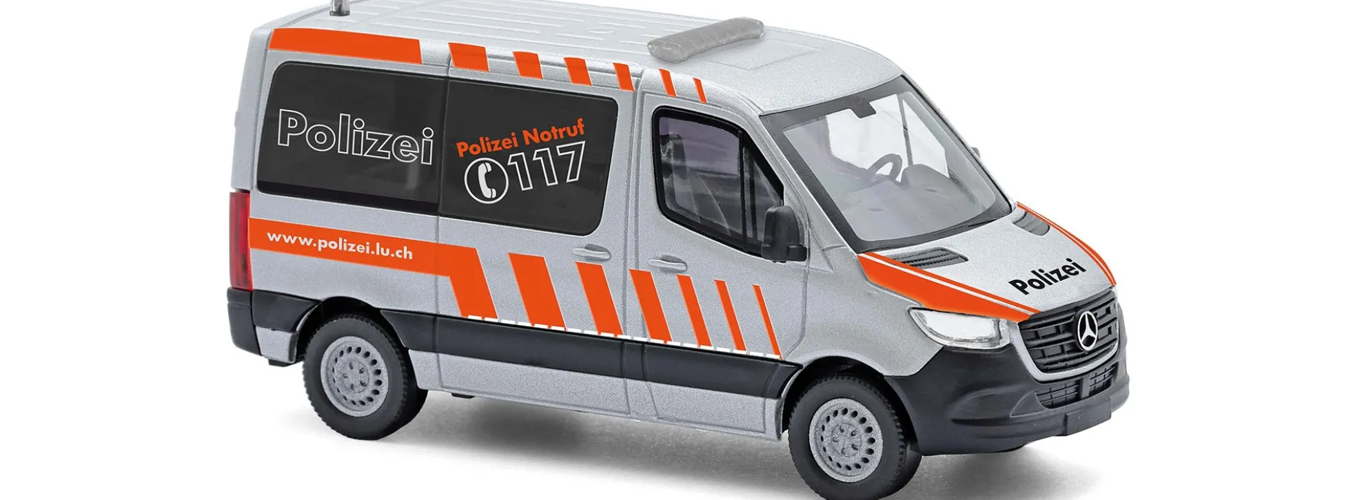 BUSCH 53474 MB Sprinter Polizei Schweiz/Luzern | Blaulichtmodell 1:87