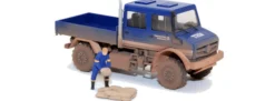 BUSCH 51083 MB Unimog U 5023 DoKa - THW Hochwasserschutz | MC-Vedes | Blaulichtmodell 1:87