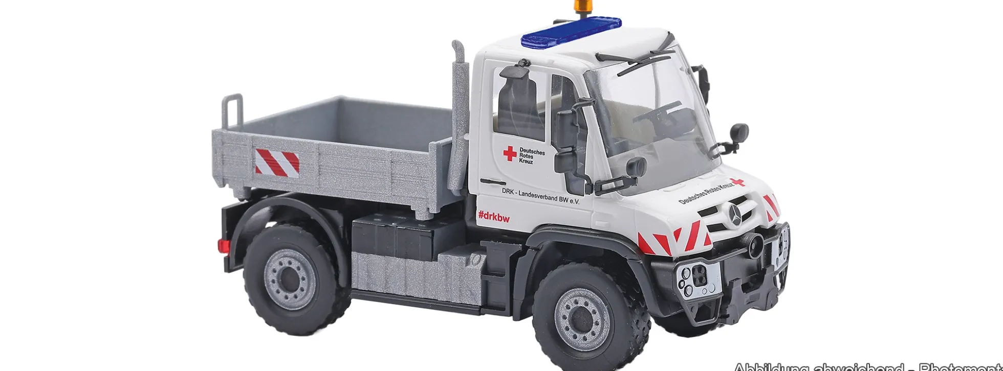 BUSCH 50936 MB Unimog U 430 DRK Baden-Württemberg | Blaulichtmodell 1:87