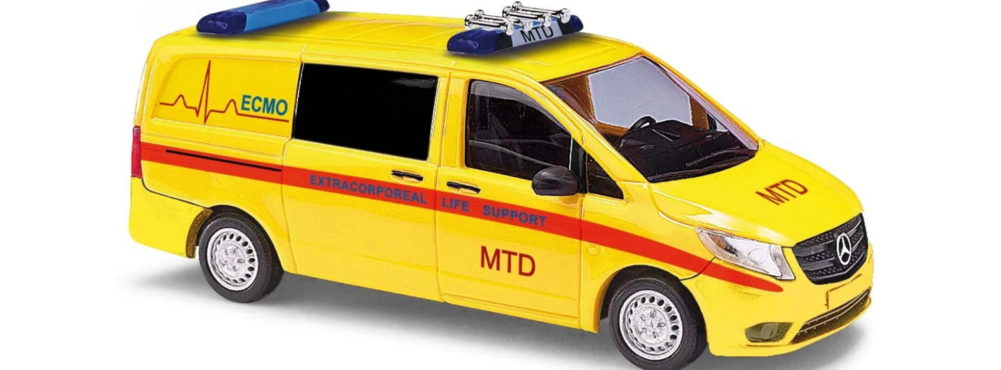 BUSCH 51142 MB Vito MTD Berlin ECMObil | Blaulichtmodell 1:87