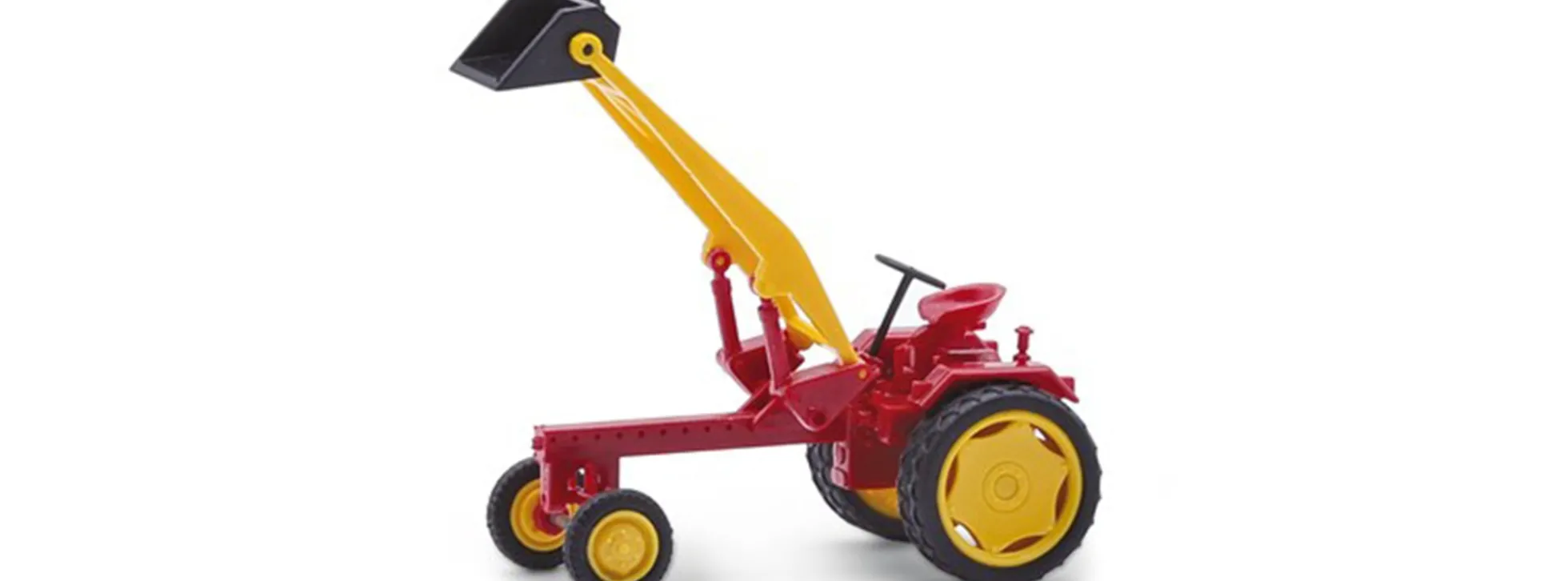BUSCH Mehlhose 210004500 Traktor RS09 mit Ladearm Schaufel und Zwillingsbereifung Traktor 1:87