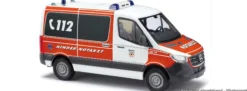 BUSCH 53465 Mercedes-Benz Sprinter kurz Kindernotarzt | Blaulichtmodell 1:87