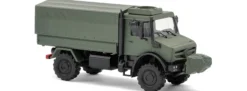 BUSCH 51058 Mercedes-Benz Unimog U5023 Militär mit Seilwinde | Militärmodell 1:87