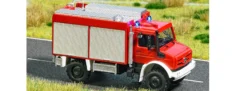 BUSCH 5599 Mercedes-Benz Unimog U 5023 mit Blinkschaltung Feuerwehr Fertigmodell 1:87