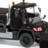 BUSCH 50933 Mercedes-Benz Unimog U430 Winterdienst schwarz LKW-Modell 1:87