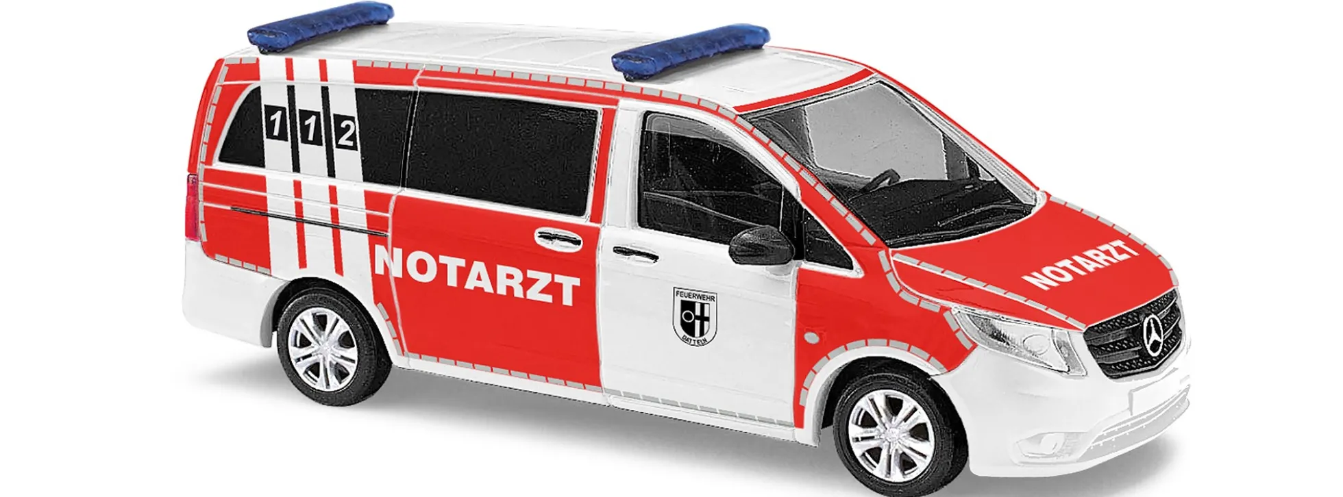 BUSCH 51157 Mercedes-Benz Vito Bus Feuerwehr Datteln Blaulichtmodell 1:87