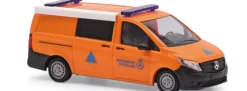 BUSCH 54800 Mercedes-Benz Vito Halbbus BRS THW Dänemark Blaulichtmodell 1:87