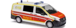 BUSCH 51135 Mercedes-Benz Vito Halbbus Notarzt Blaulichtmodell 1:87