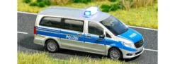 BUSCH 5597 Mercedes-Benz V-Klasse Polizei mit Blinkelektronik Fertigmodell 1:87