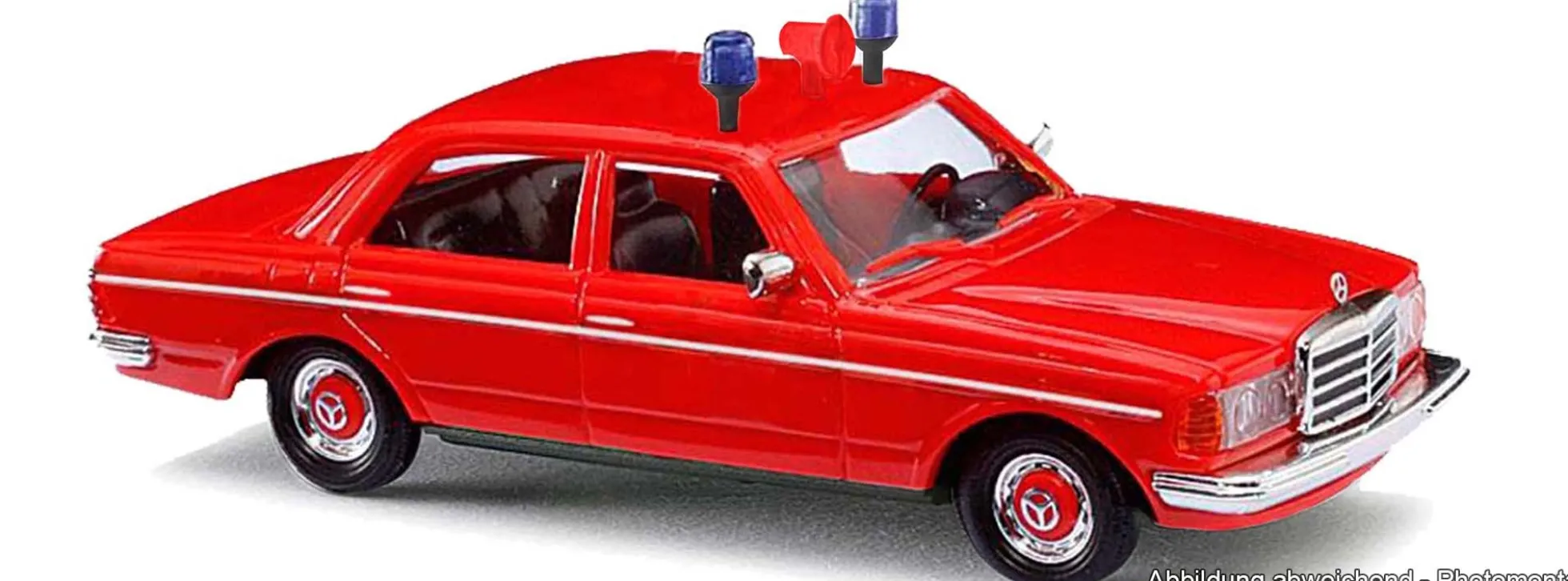BUSCH 46875 Mercedes-Benz W123 Feuerwehr ELW | Blaulichtmodell 1:87