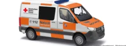 BUSCH 53450 Mercedes Sprinter kurz DRK Notarzt Kreis Bergstraße | Blaulichtmodell 1:87
