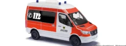 BUSCH 54060 Mercedes Sprinter kurz Rettungsdienst Aachen | Blaulichtmodell 1:87
