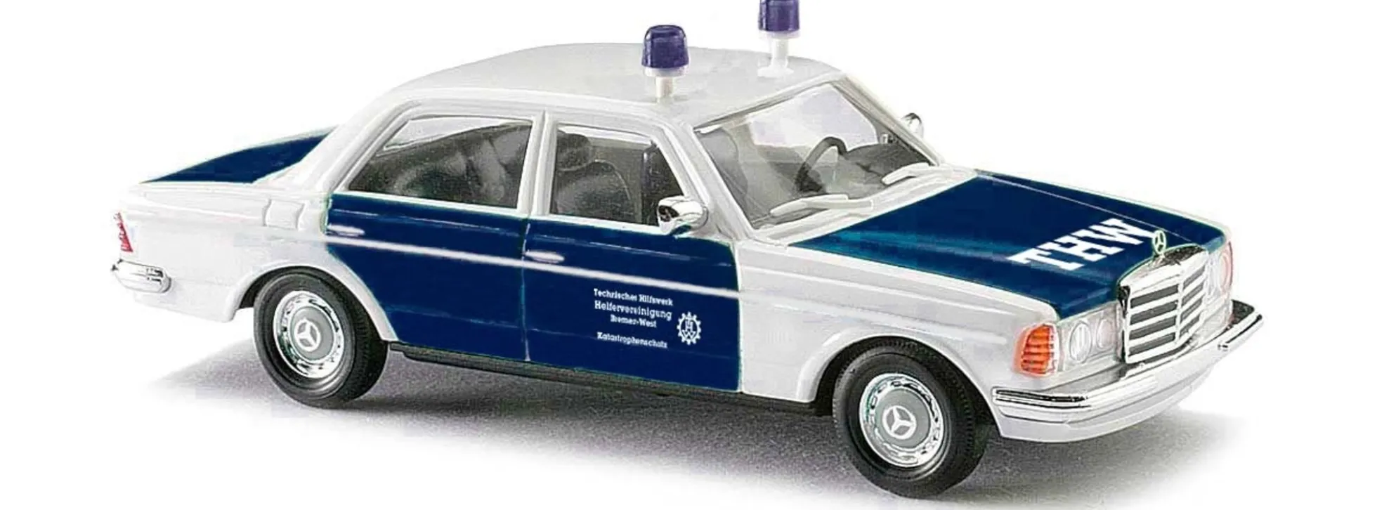 BUSCH 46870 Mercedes W123 THW | Blaulicht-Modell 1:87