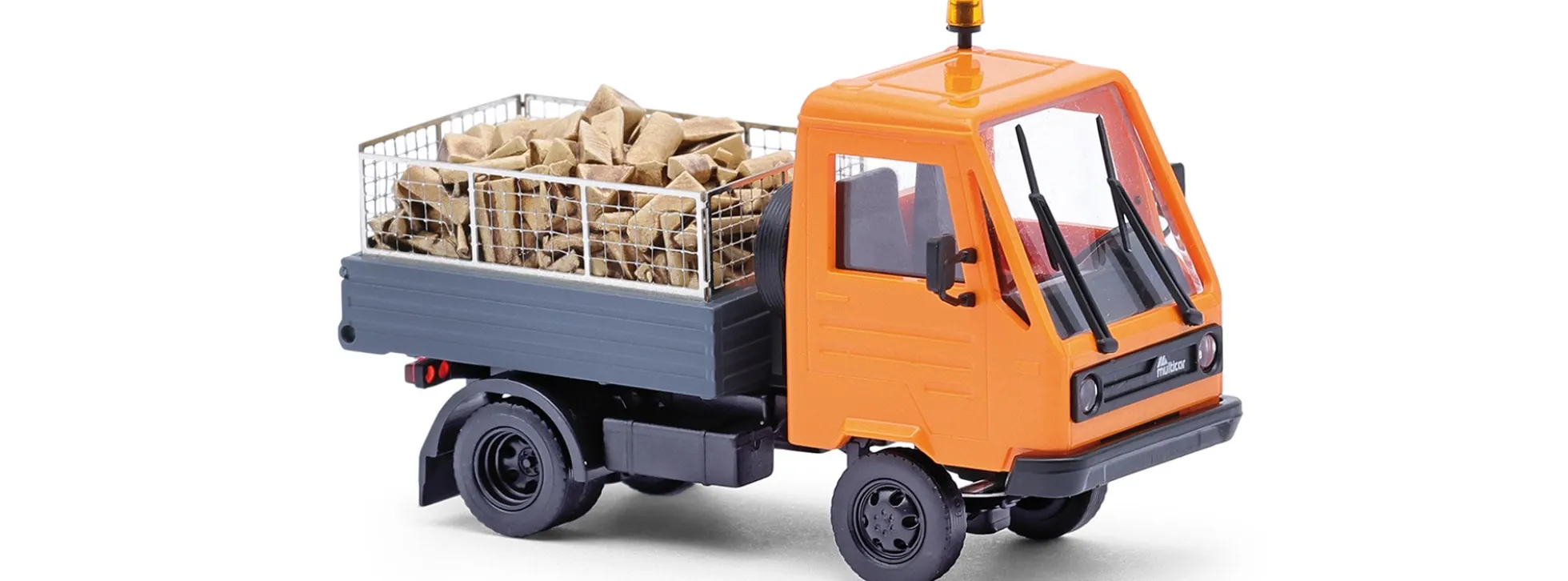 BUSCH 42238 Multicar M26 mit Aufbau und Holzscheiten 1991 | Landwirtschaftsmodell 1:87
