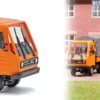 BUSCH 42253 Multicar M26 mit Plane 1991 kommunalorange Automodell 1:87