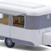 BUSCH 51763 Nagetusch Verkaufswagen grau/weiß | Modellanhänger 1:87