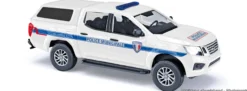 BUSCH 53729 Nissan Navara Hardtop Police Municipale Polizei Frankreich 2015 | Blaulichtmodell 1:87