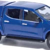 BUSCH 53705 Nissan Navara mit Hardtop blau Automodell 1:87