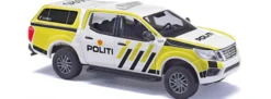 BUSCH 53730 Nissan Navara Politi/Polizei Norwegen | Blaulichtmodell 1:87